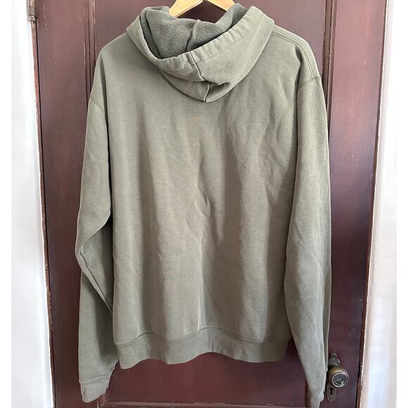 CARHARTT | Vintage Olive Green Hooded Sweatshirt | Size XL - Picture 4 of 4